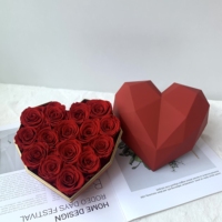 Lovebay Valentijnsdag Geconserveerde Rozen Groothandel Gestabiliseerde Bloemen Eeuwig Eeuwig Rozen Eeuwige Rozen In Hart Doos