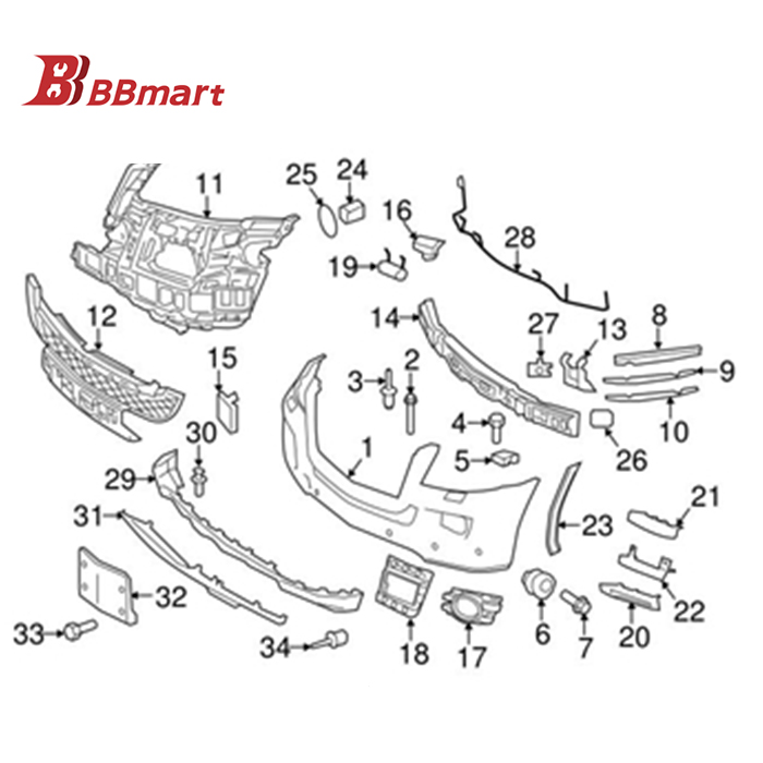 Bbmart автозапчасти Toyota Hilux передняя правая бампер угловой диван обложки для Mercedes Benz OE 2048802749 204 880 27 49