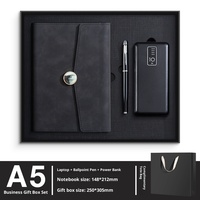 Coffret Cadeau d'Entreprise en Cuir PU Rigide 2026 avec Carnet, Stylo et Batterie Externe 20000mAh