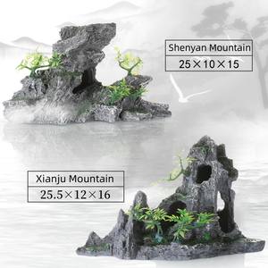 Meilleures ventes Fish Tank Accessoires Décoration de la maison Résine <span class=keywords><strong>Aquarium</strong></span> Rocaille Ancienne Pierre Montagne Artisanat Pour <span class=keywords><strong>Aquarium</strong></span> Aménagement Paysager - Product Image 2