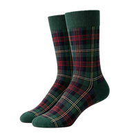 Chaussettes habillées pour hommes à dégradé de couleurs, côtelées, en coton doux, respirantes et extensibles, chaussettes de bureau formelles simples et unies