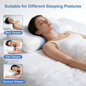 Oreiller cervical en mousse à mémoire de forme personnalisé pour dormeurs sur le <span class=keywords><strong>c</strong></span>ôté/dos/ventre – Vente en gros B2B direct usine - Product Image 3