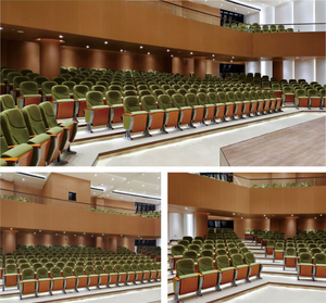 Muebles de Teatro, Sofá, Silla de Teatro con Reposabrazos Plegables, Mesa y Sillas para Sala de Conferencias, Auditorio - Product Image 4