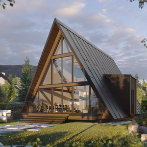 Maison moderne à ossature avec certification CE, murs isolés et conception étanche pour station de vacances - Product Image 4