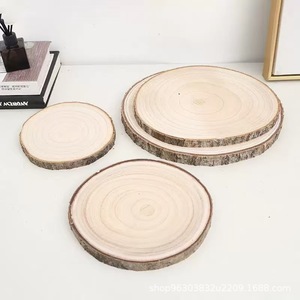 Paulownia <b>Wood</b> Round <b>Slice</b> Craft Piece For Diy Decorations Home Decor - Product Image 5