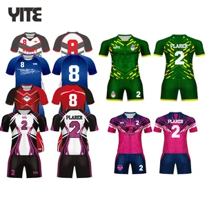 Good Quality Latest Rugby League Jersey Shirt Sublimation Printed 100% Polyester Rugby Jersey Uniform