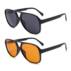 Venta al por mayor logotipo personalizado UV400 gafas de sol de plástico hombres mujeres 2025 gafas de sol de moda baratos gafas de sol de montura grande - Product Image 1