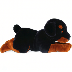 Lindo peluche de perro negro y marrón, juguete de peluche suave para niños de 3 años en adelante, 31cm-50cm, unisex, para aliviar el estrés - Product Image 2