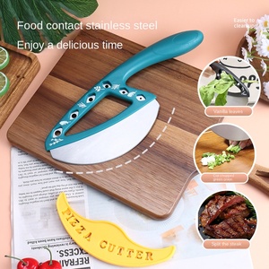 Nouveaux outils de pâtisserie, couvercle de protection en acier inoxydable, couteau à découper multifonctionnel antidérapant pour gâteau et <span class=keywords><strong>pizza</strong></span> - Product Image 5