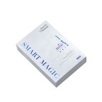 Boîte en carton blanche personnalisée en carton pliable à double insertion avec revêtement UV personnalisation en petits lots pour les chemises d'emballage de parfums