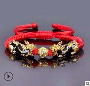 Braccialetto Feng Shui Cinese Pi Xiu in Pietra Naturale 100% 2026, Bracciale Portafortuna e Ricchezza in Oro per Uomini e Donne Unisex - Product Image 4