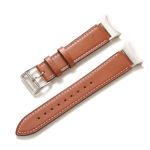 Bracelet en cuir véritable ShanHai pour <span class=keywords><strong>Samsung</strong></span> Galaxy <span class=keywords><strong>Watch</strong></span> Series 6 <span class=keywords><strong>5</strong></span> 4 44mm 40mm 6 Classic 47mm 43mm <span class=keywords><strong>5</strong></span> Pro 4 Bracelet de montre classique - Product Image 4