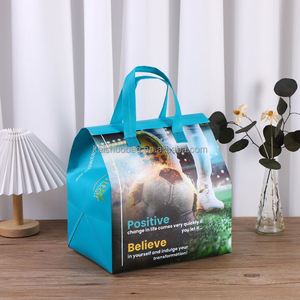 Disposable Nonwoven Aluminium Custom Insulated Bag Food Delivery <b>Cooler</b> Bag Custom Thermal Bag - Product Image 4