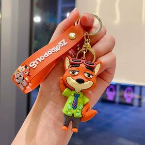 Porte-clés en PVC 3D, figurine de personnage de dessin animé Zootopia, film américain, décoration mignonne, souvenir, accessoires pour mini machine à griffes - Product Image 5
