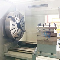 Torno CNC Horizontal de Alta Calidad ShanDong HR CK61125 de Bancada Plana para Fundición de Metales con Control CNC GSK
