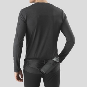 Bolsa de cintura esportiva masculina e feminina, com suporte para garrafa de água, respirável, leve, à prova d'água, à prova de choque, para corrida, bolsa para telefone - Product Image 6