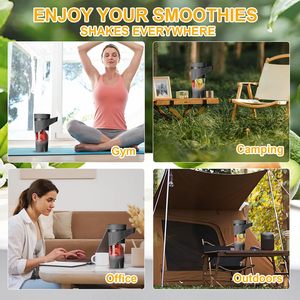 Passen เครื่องชาร์จแบบ Type-C ขนาด470มล. เครื่องชาร์จไฟฟ้าแบบพกพาสำหรับปั่นน้ำผลไม้ปั่นน้ำผลไม้ปั่นผสมน้ำแข็งนมปั่น - Product Image 6
