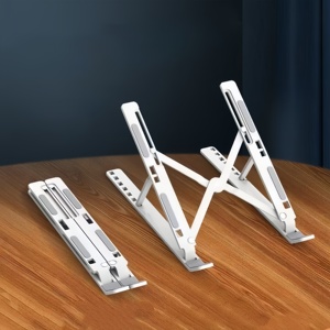Support d'ordinateur portable de voyage personnalisé en plastique pliable avec boîte pour les programmes de fidélité des compagnies aériennes et les cadeaux marketing de l'aviation - Product Image 5