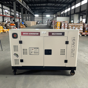Cách âm Máy phát điện diesel không thấm nước canoy 12kva 15kVA 20kva 25kva một pha ba giai đoạn Đôi Xi lanh 220V 380V 50Hz - Product Image 3