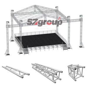 Harga pabrik 290mm F34 aluminium lipat sistem angkat Truss acara 50*3 tabung utama tampilan cahaya panggung TUV bersertifikat - Product Image 6