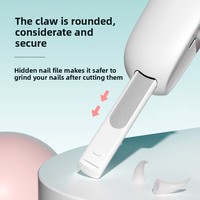 Tondeuse à gravité réglable à trou rond pour le toilettage des animaux de compagnie novices petits animaux aveugles coupe-ongles pour chiens chats lapins