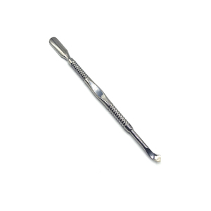Double Ended Nail Pusher and Straight <b>Edge</b> <b>Cutter</b> 100% Stainless Steel Cuticle Cleaning Tool - Product Image 1