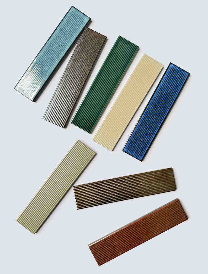 Modern Porcelain Strip Tile Parquet Frost Glazed for Interior Wall Apartment Use 7mm Thick