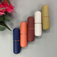 Premium vide rose personnalisé baume à lèvres étui mat rose or rond rouge à lèvres brillant tube luxueux en plastique vide caso de labios