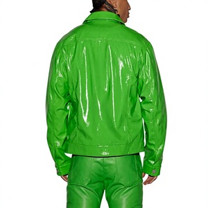 Conjunto Deportivo Impermeable para Hombre, Estilo Urbano, Manga Larga, Color Sólido, Cuello Camisero, Corte Regular, Moda Primavera - Product Image 2