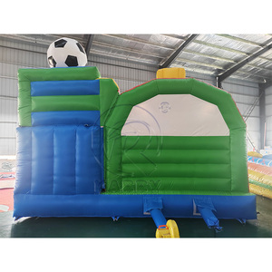 Castello Gonfiabile con Scivolo a Tema Calcio, Unità Combo per Bambini con Ventilatore, <span class=keywords><strong>Intrattenimento</strong></span> per Feste all'Aperto in Giardino - Product Image 3