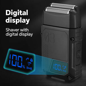 เครื่องโกนหนวดแบบสองหัวจากผู้ผลิต ใช้พลังงานจาก USB แบบพกพา สำหรับใช้ในครัวเรือน โรงแรม เครื่องโกนหนวดแบบใบมีดเคลื่อนที่ - Product Image 3