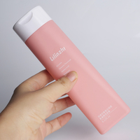 250ml vide en plastique HDPE doux au toucher emballage de soin de la peau bouchon rabattable nettoyant pour le corps savon lotion shampooing bouteille à presser
