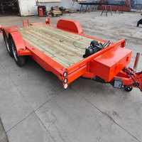 Remorque de voiture inclinable en acier populaire pour le transport de voitures, machine à vendre