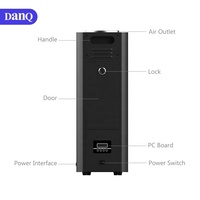 Diffuseur autonome DANQ, système de diffusion de parfum d'huiles essentielles, avec bouteille en aluminium de 500 ml, machine à parfum, diffuseur d'arômes