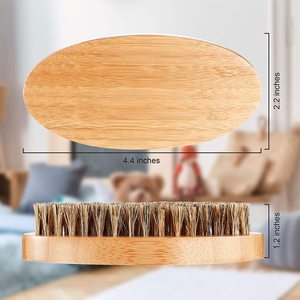 <span class=keywords><strong>Spazzola</strong></span> Professionale per <span class=keywords><strong>Barba</strong></span> in Bambù e Setole Morbide di Cinghiale con Logo Inciso al Laser, Vendita all'Ingrosso - Product Image 2