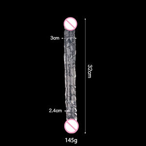 Kovida Wholesale g Spot a Spot Massage Lesbian Transparent <span class=keywords><strong>Xxxl</strong></span> Long Double Sided Ended 14inch Dubal Leyar Dildo - Product Image 4