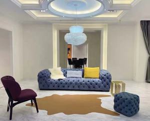 Pouf carré en tissu avec boucle de tirage, <span class=keywords><strong>tabouret</strong></span> à chaussures, <span class=keywords><strong>tabouret</strong></span> de maquillage pour salon, <span class=keywords><strong>tabouret</strong></span> carré - Product Image 3