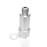 Raccord réducteur en acier inoxydable 3/8NPT femelle vers M12X1.5 mâle, adaptateur de filetage pour capteur de pression étendu de 64 mm avec joint d'étanchéité