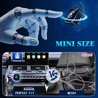 Adaptador automático portátil Android JCS Mini AI Box USB Car Dongle Convertidor inalámbrico CarPlay Smart AiBox para coche con arranque rápido