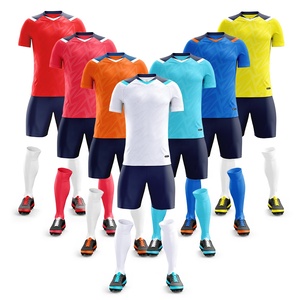 Ensemble de maillots de football en gros maillot de sublimation maillot de football à la mode <span class=keywords><strong>entraînement</strong></span> de football par équipe pour enfants - Product Image 1