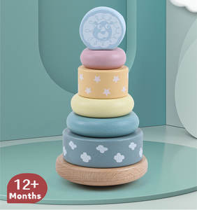 Coloré haute qualité nouveau Design jeu intelligent Offre Spéciale unisexe jouets en gros Montessori début éducatif <span class=keywords><strong>tour</strong></span> d'empilage pour les enfants - Product Image 4