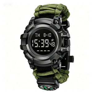 New Digital Compass Chronograph <b>Watch</b> Multifunction Student LED <b>Watch</b> Outdoor Sports Camouflage Fashion Men's <b>Electronic</b> <b>Watch</b> - Product Image 2