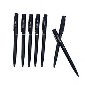 Plastic Twist Ballpoint Custom Black Slim Hilton Hotel Pen for Writing School Office Business Supplies - Product Image 3