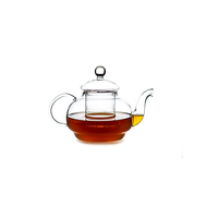 Ensemble de théières en verre borosilicate résistant à la chaleur avec couvercle en bambou, capacité 600-1000 ml, pour jus, vente en gros