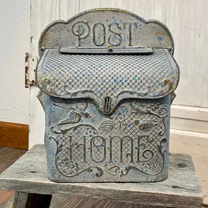 Farmhouse Decoration Crafts Mailbox square Post Outside Garden Decor Vintage Wall Mounted Post Box Mailboxes