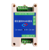 Conversión RS485 a 4-20mA 0-5V 0-10V Módulo de transformación 2 4 canales Modbus RTU RS485 a módulos convertidores industriales analógicos