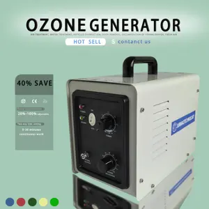 Purificador de ar portátil para máquina de óxido de ozônio, 5g, 10g, 20g, 40g/h, saída, 220V, 110V, gerador de ozônio para casa e carro, uso doméstico, remove odores