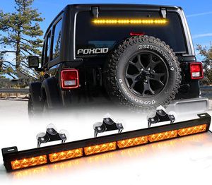 Biaochi Nouvelle barre lumineuse LED ultra-lumineuse 12V 68cm 26" en alliage d'aluminium + PC, boîtier noir, pare-brise, Accord, Wrangler - Product Image 1