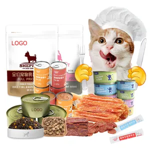 OEM freeze dried dog treats frozen dog organic food dropshipping soft cat fish meat soup chicken canned wet food 300gr jar