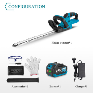 20V điện không dây hàng rào tông đơ màu xanh lá cây máy Cây Bụi Vườn dòng DIY cấp công nghiệp Lithium dụng cụ cầm tay cho vườn chăm sóc - Product Image 6